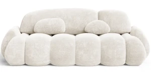 Schlafsofa STONE 260cm | Schlaffunktion & Bettkasten | Chenille-Stoff
