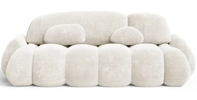 Schlafsofa STONE 260cm | Schlaffunktion & Bettkasten | Chenille-Stoff