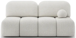 Schlafsofa NUWIA 200 cm | Bouclé-Stoff Royal | Premium Qualität