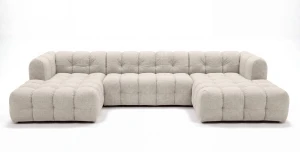 U-Form Wohnlandschaft BLOOM U 388 cm | HR-Schaum | Freistehend
