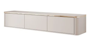 TV-lowboard ZALIA 165 cm | Kaschmir & Gold | Inkl. LED-Beleuchtung