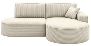 Modernes Ecksofa mit Schlaffunktion PRIMA PRO 278 cm – Abgerundetes Design & HR-Schaum