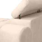 Detailansicht des robusten Mechanismus am verstellbaren Kopfteil des Ecksofas Aldo, welches individuelle Anpassung und ergonomischen Halt bietet.