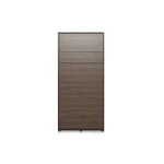 Frontale Ansicht des geschlossenen vertikalen Schrankbetts Bed Concept BC-03 (90x200 cm) im Dekor Eiche Dunin, das wie ein eleganter Schrank wirkt.