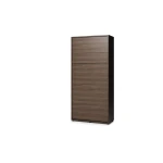 Frontale Ansicht des geschlossenen vertikalen Schrankbetts Bed Concept BC-03 (90x200 cm) im Dekor Eiche Dunin, das wie ein eleganter Schrank wirkt.