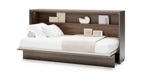 Wandklappbett Bed Concept BC-06 90x200 Schrankbett Horizontal Lenart Gästebett Eiche Dunin