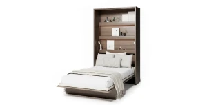 Wandklappbett Bed Concept BC-02 120x200 Schrankbett Vertikal Lenart Gästebett Eiche Dunin