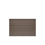 Frontale Ansicht des geschlossenen horizontalen Schrankbetts Bed Concept BC-05 (120x200 cm) im Dekor Eiche Dunin, das wie eine elegante, breite Kommode wirkt.