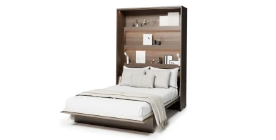Wandklappbett Bed Concept BC-01 140x200 Schrankbett Vertikal Lenart Gästebett Eiche Dunin