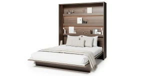 Wandklappbett Bed Concept BC-13 | 180x200 cm | Vertikales Schrankbett Eiche Dunin | Lenart 