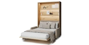 Elektrisches Schrankbett BED CONCEPT BC-36 140 Eiche Artisan inkl. gepolstertem Kopfteil