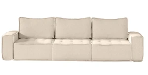 3-Sitzer Sofa BOHO Chenille-Stoff Alpine Raven | Freistehend
