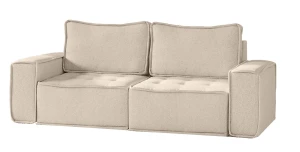 2-Sitzer Sofa BOHO Chenille-Stoff Alpine Raven | Freistehend