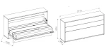 Wandklappbett Bed Concept 90x200 Schrankbett