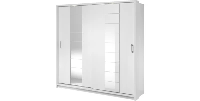 Schwebetürenschrank ARTI 14 (220 cm) – 2 Vollspiegel-Fronten inkl. LED-Beleuchtung