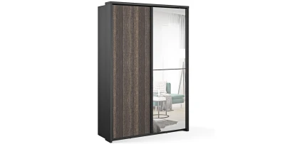 Schwebetürenschrank ARTI 21 (160 cm) mit Spiegel-Front (LENART)