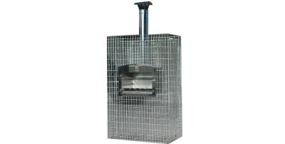 Gabionenkamin Vesuvius 3 Grillkamin Gartengrill Edelstahl 180cm XXL
