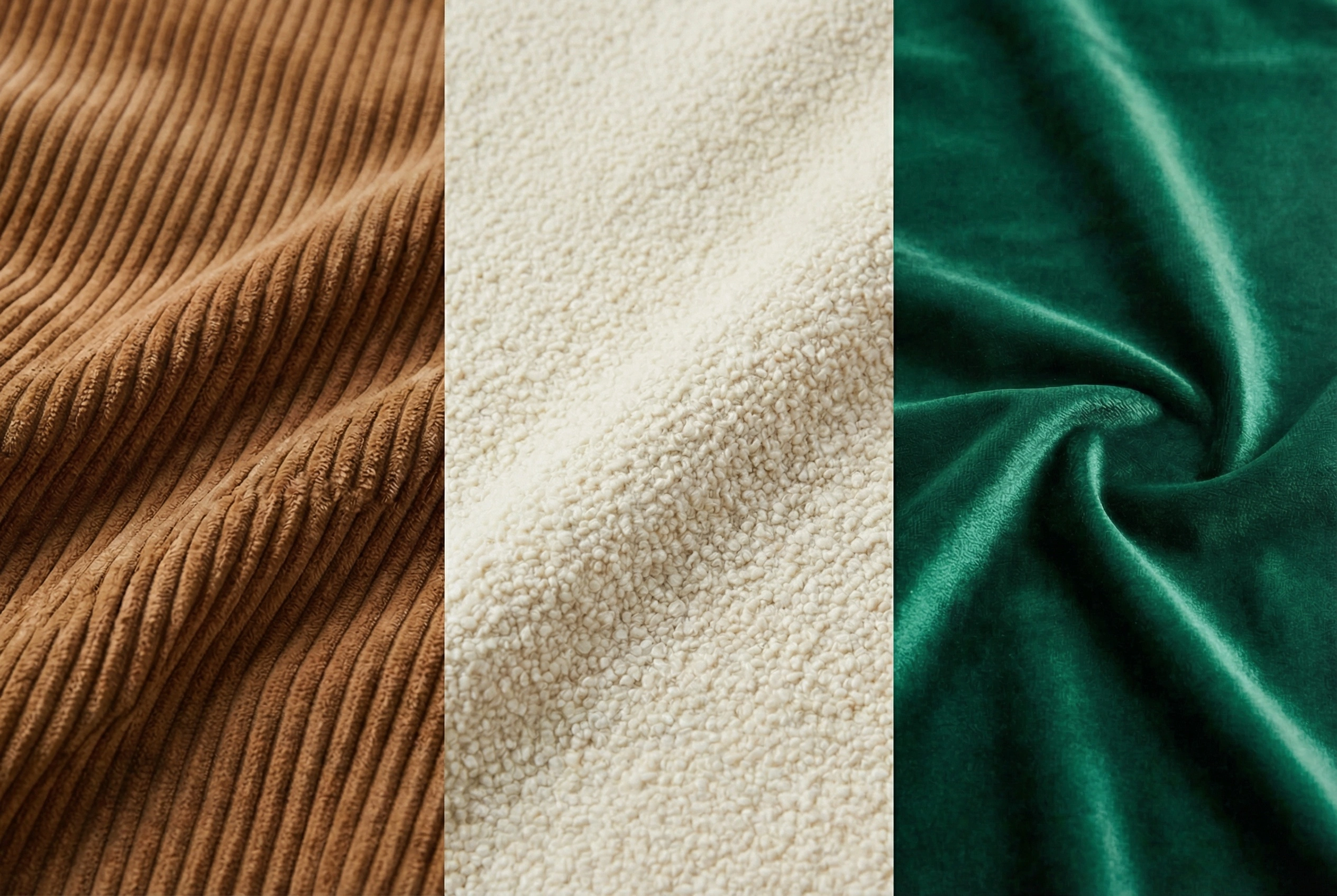 Cord, Bouclé oder Samt? Welcher Sofa-Stoff ist der beste? (Vor- & Nachteile)